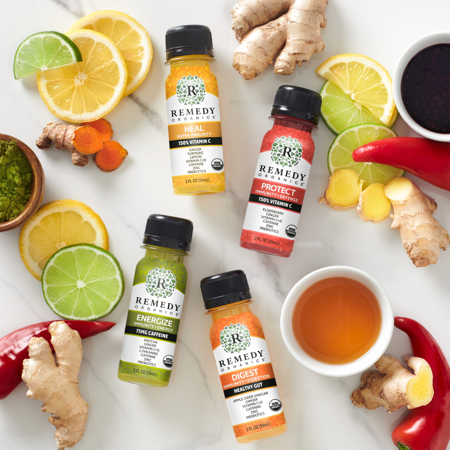 Remedy Organics Unveils New Immune Supporting Wellness Shots Just in