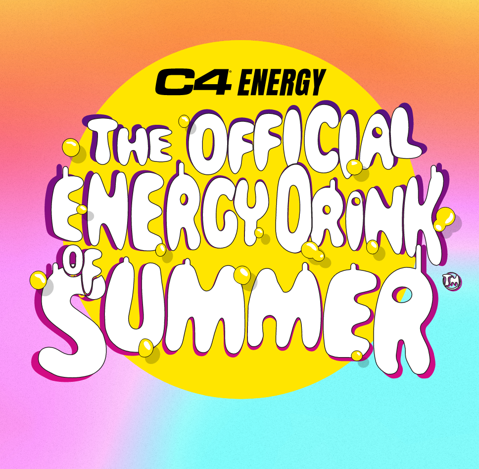 C4 Energy Claims The Official Energy Drink of Summer Title with 100Day
