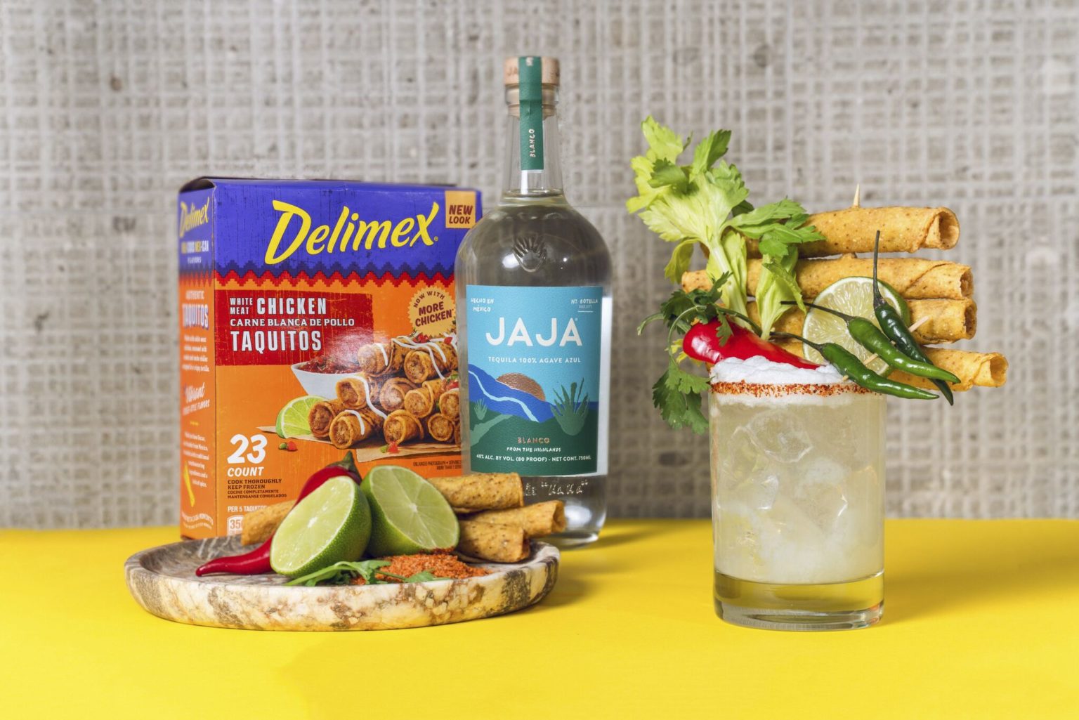 DELIMEX Taquitos and JAJA Tequila Introduce LimitedEdition Taquitorita for National Tequila