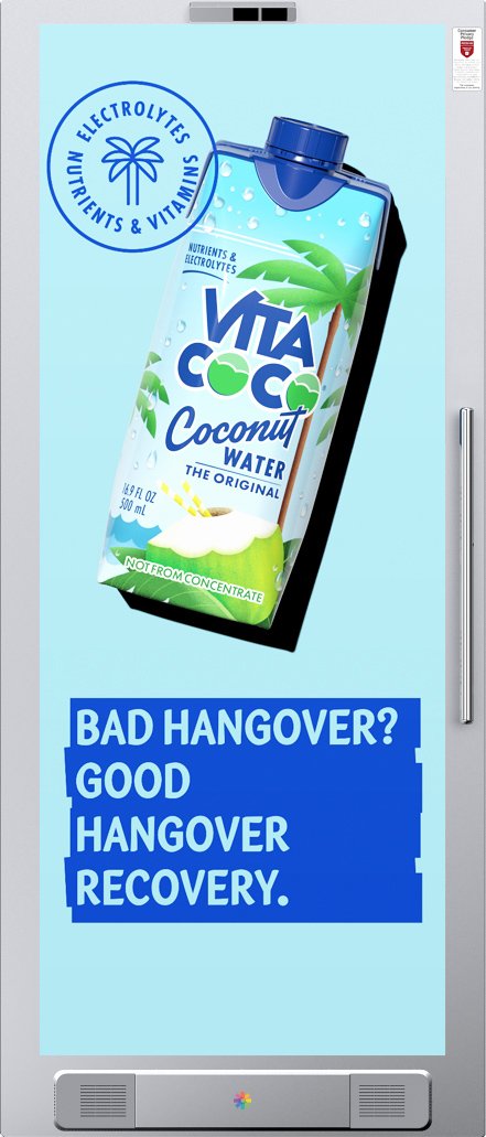 The Hangover Shop By Vita Coco Cooler Screens and Vita Coco Partner To Position Vita Coco As 'Hangover