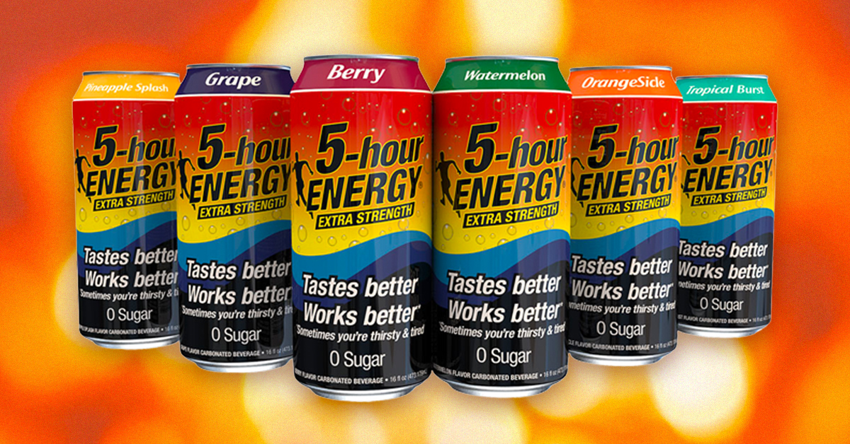 E-Hour Energy Drinks 6-SKU Lineup