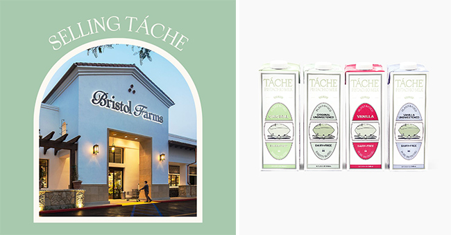 Táche is now sold at Bristol Farms in Southern California