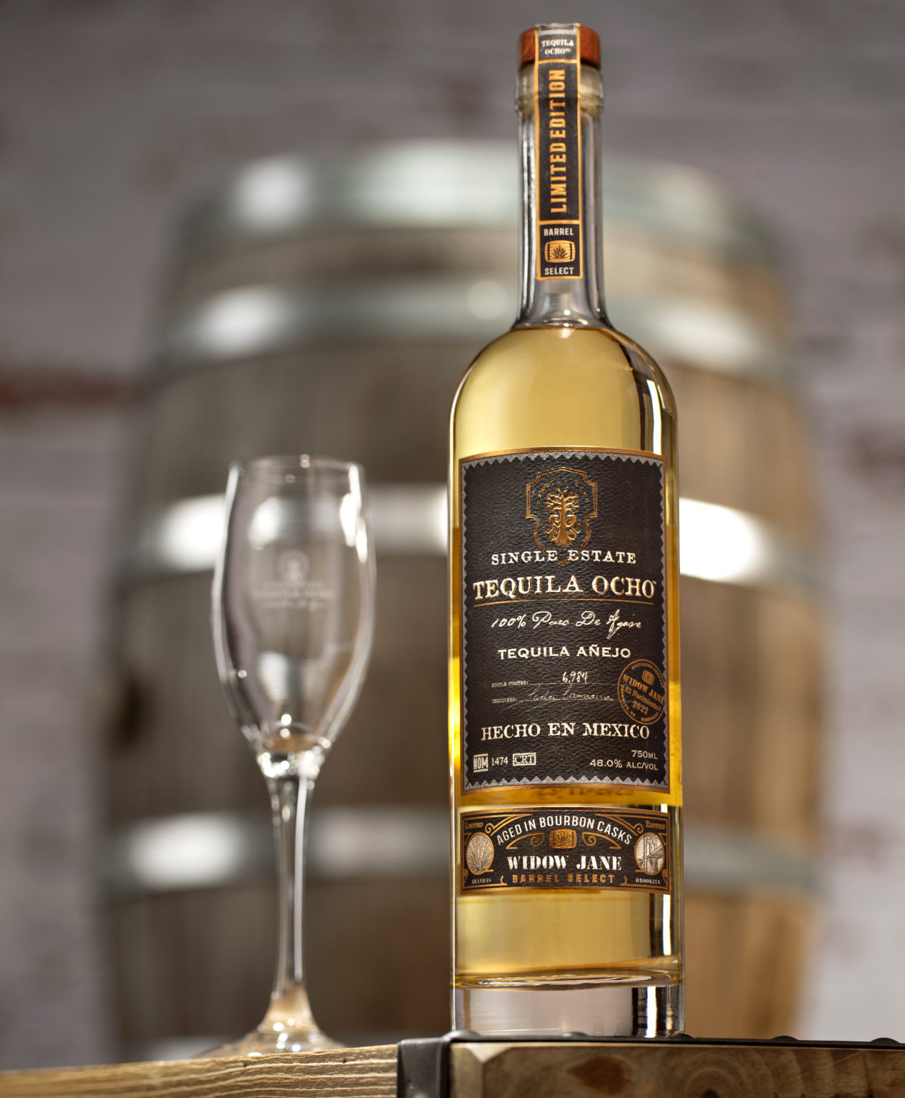 Tequila OCHO, Widow Jane Reunite for New 12Month BarrelAged Añejo