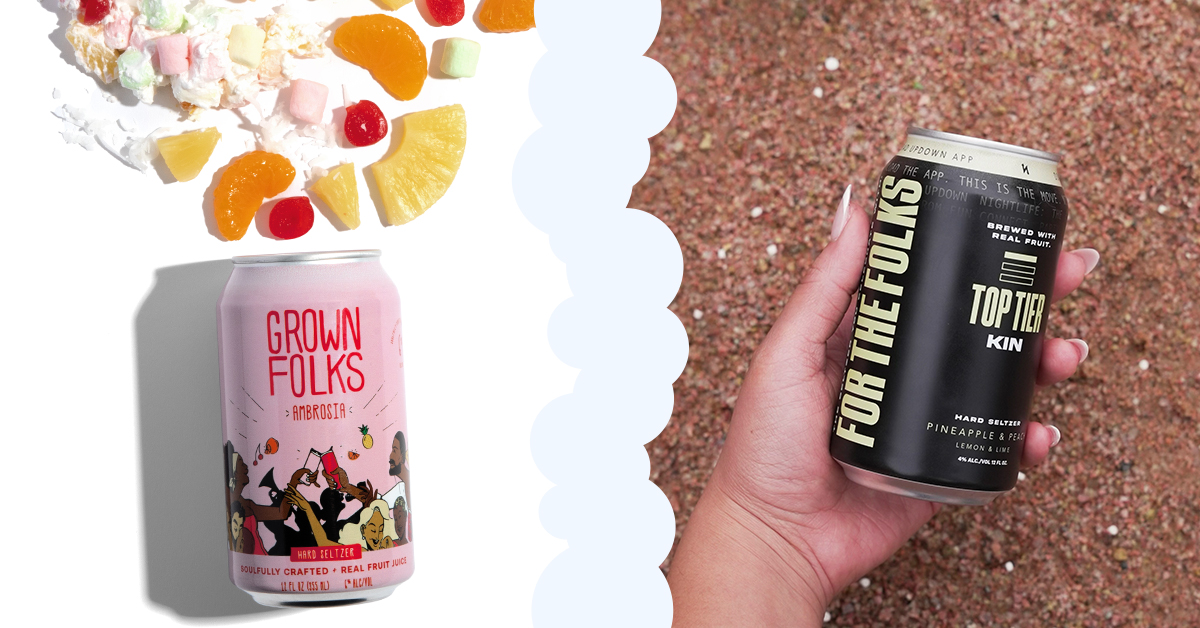 Two brands, Grown Folks and Kin Hard Seltzer, are taking two different approaches to launching a hard seltzer brand from Black consumers