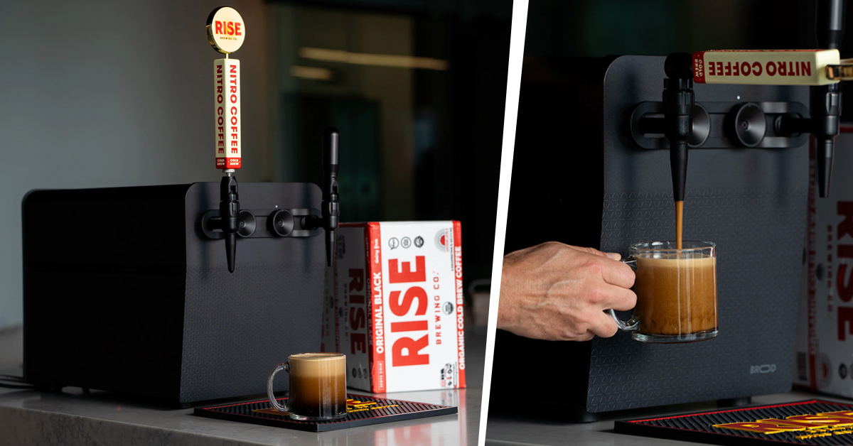 RISE Brewing Co. is collaborating with Canadian coffee dispenser brand BROOD.