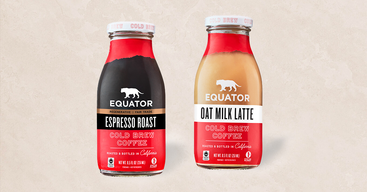 Equator Coffees is adding two new flavors to its ready-to-drink lineup: Espresso Roast and Oat Milk Latte.