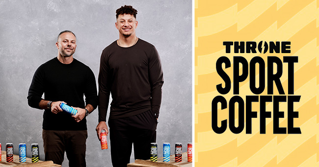 Patrick Mahomes is a lead investor with founder Michael Fedele on new Throne Sport Coffee