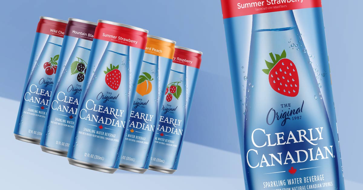 Clearly Canadian cans