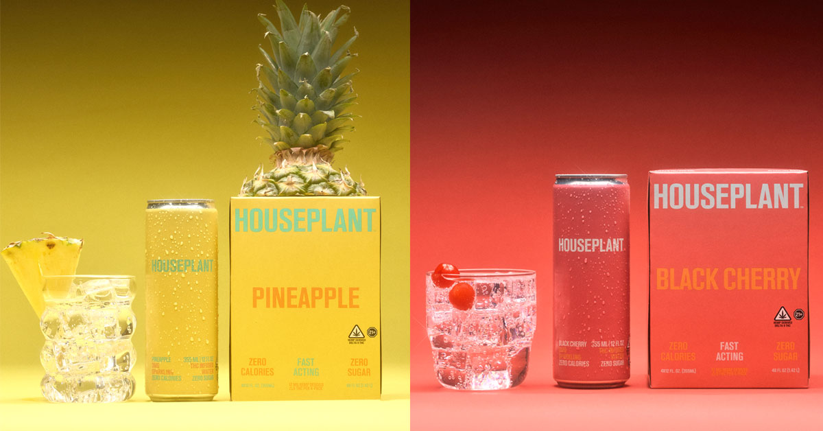 Houseplant, the Los Angeles-based cannabis and lifestyle brand co-founded by actor and producer Seth Rogen, is moving into beverages with the U.S. launch of a four-SKU line of hemp-derived THC-infused flavored sparkling waters, available now in select markets and online. Photo Credit: David Kitz. 
