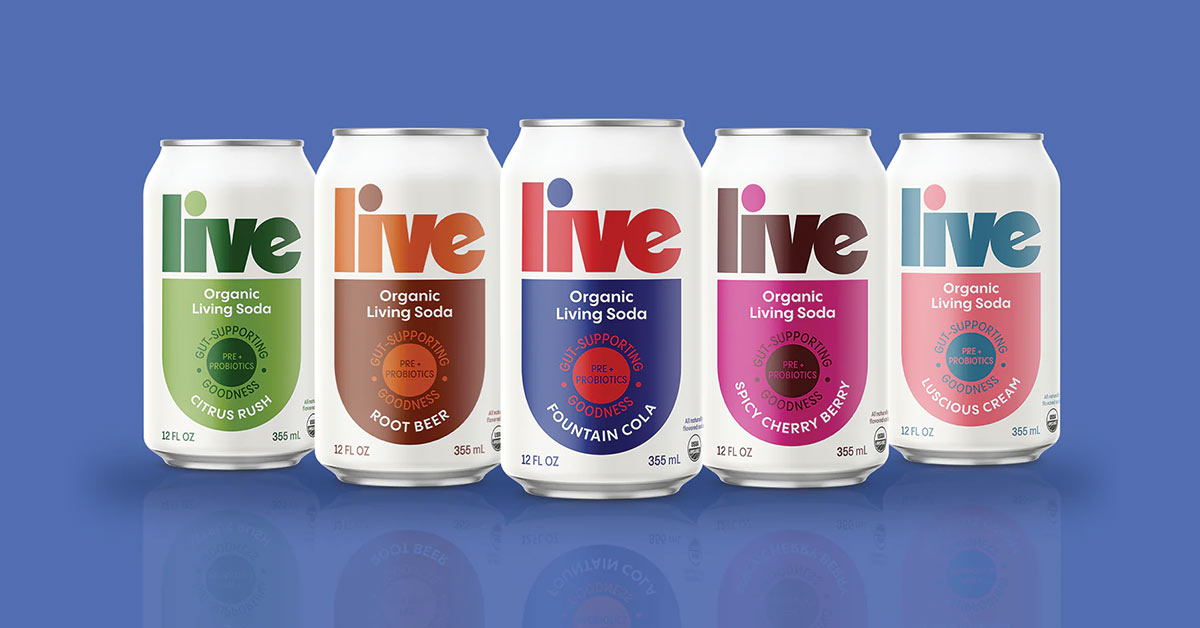 Now owned by the folks behind Better Booch, Live Soda has gotten a reboot with updated branding, packaging, and flavors.