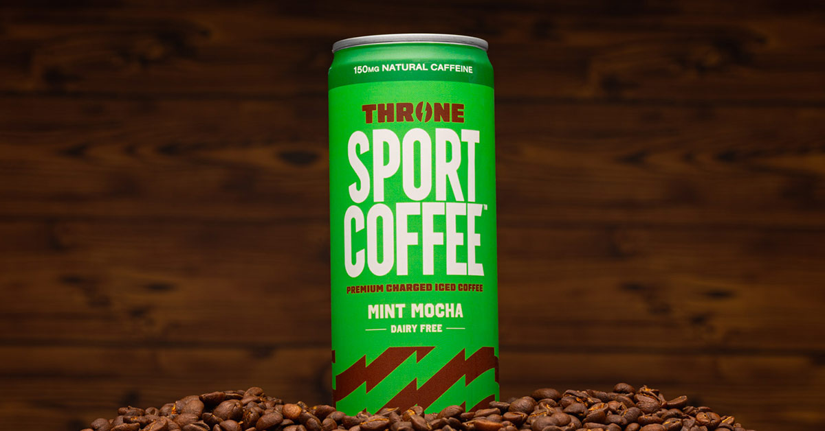 Throne Sport Coffee’s brand new Mint Mocha is a smooth and creamy enhanced coffee drink.