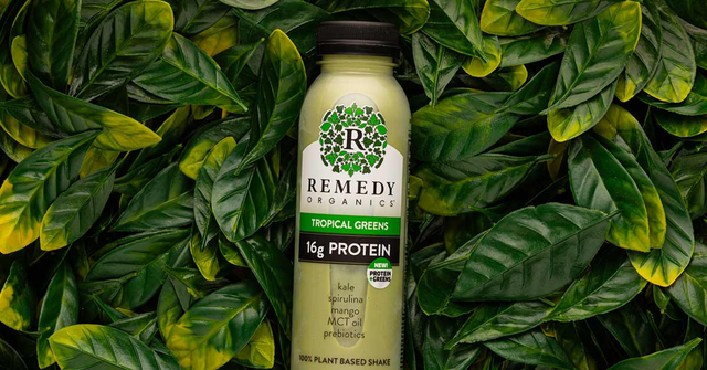 Remedy Organics continues to expand its Protein + Greens family of refrigerated plant-based shakes with Tropical Greens.
