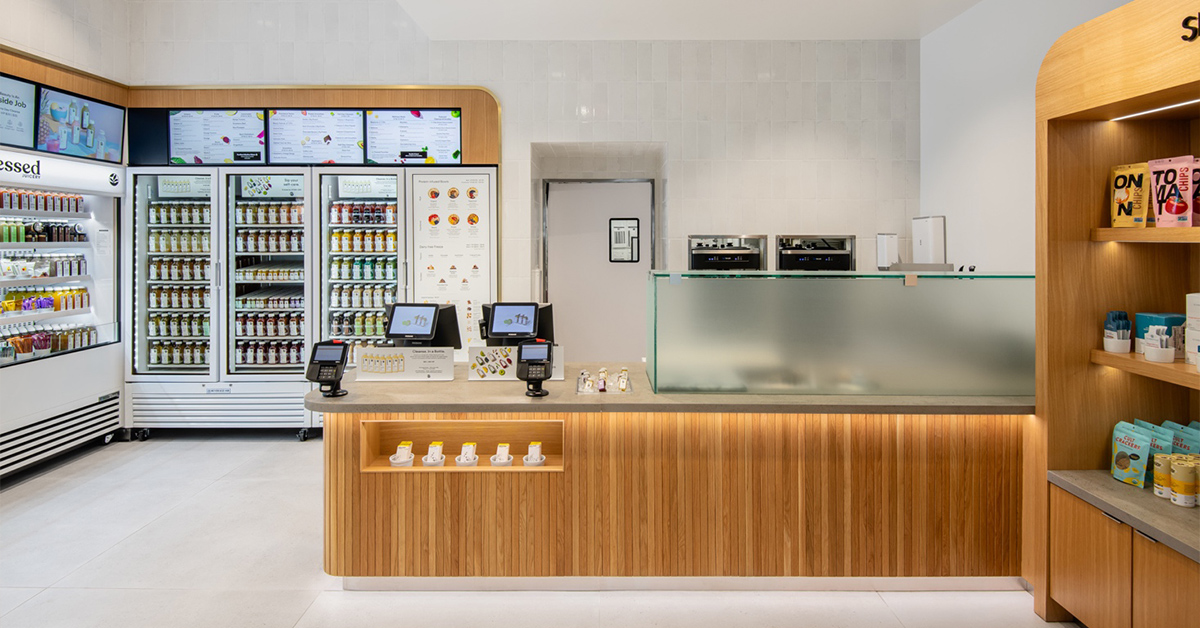 Photograph of a Pressed Juicery store