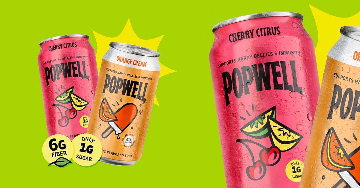 Talking Rain's prebiotic Popwell soda line