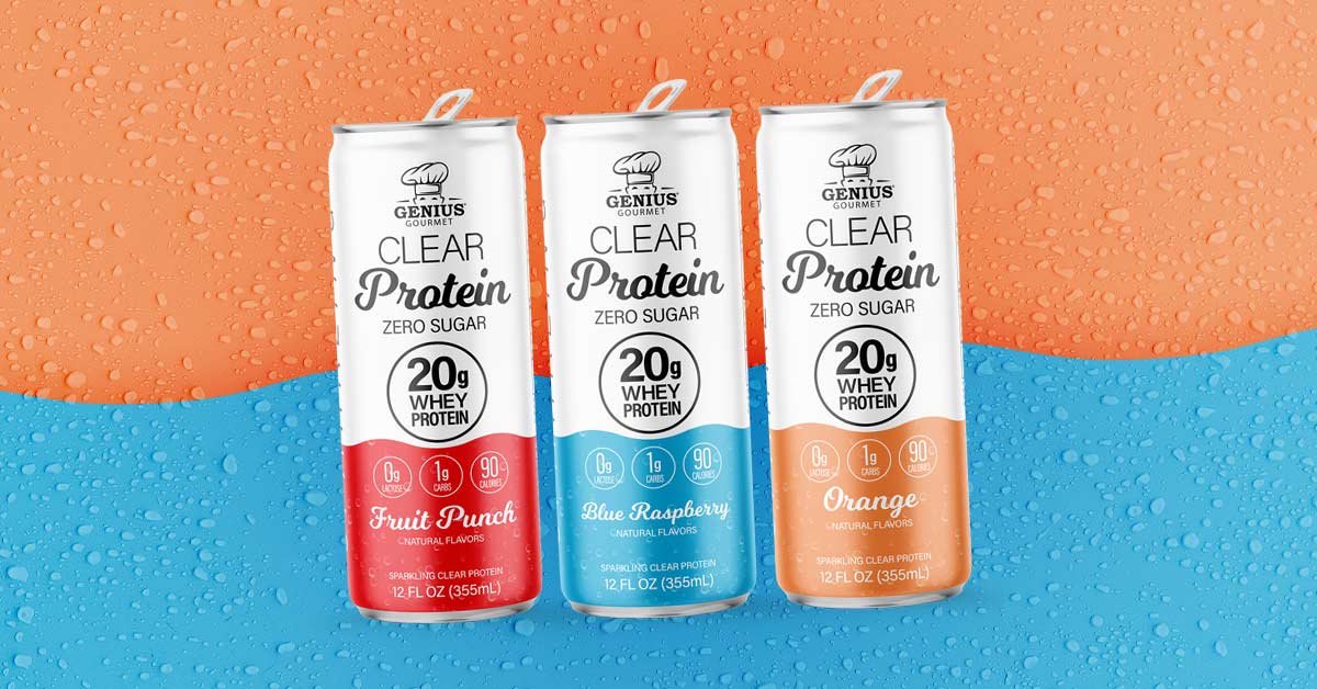 Genius Gourmet Clear Protein Soda