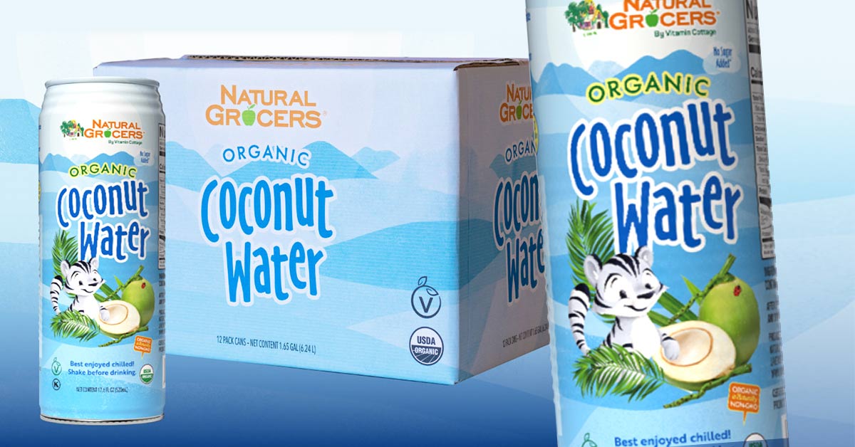 Natural Grocer private-label Coconut Water