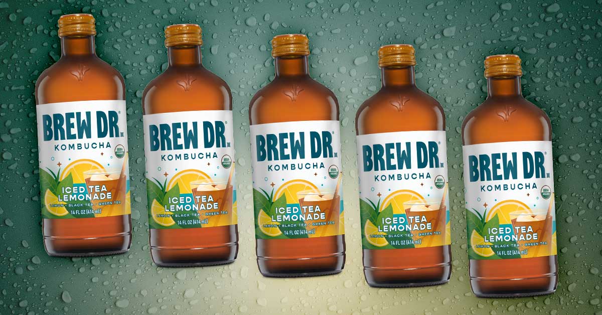 Brew Dr's new Iced Tea Lemonade kombucha