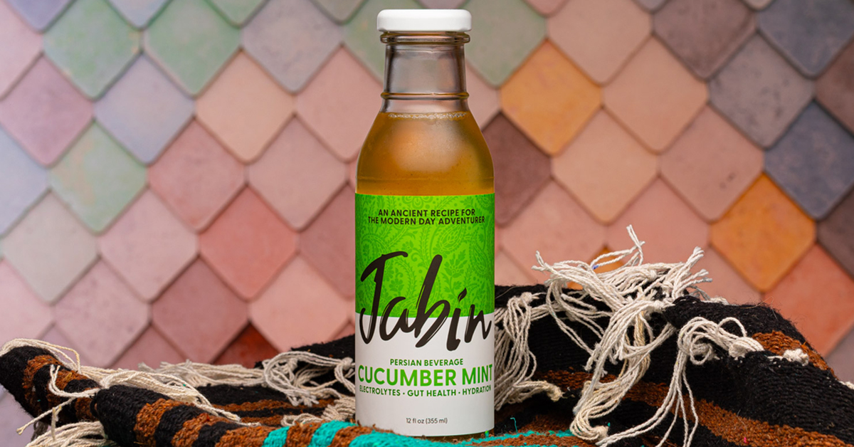 Jabin is a non-carbonated, electrolyte-enhanced beverage inspired by the Persian vinegar-based drink known as Sekanjabin.