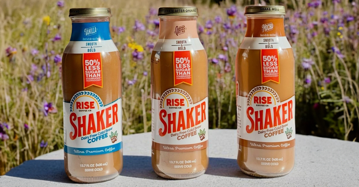 Best known for its canned line of nitro-infused cold brew coffee, Rise Brewing Co. is going a different route with Shaker, its first glass bottled product and first launch since being acquired by Uptime Energy in February.