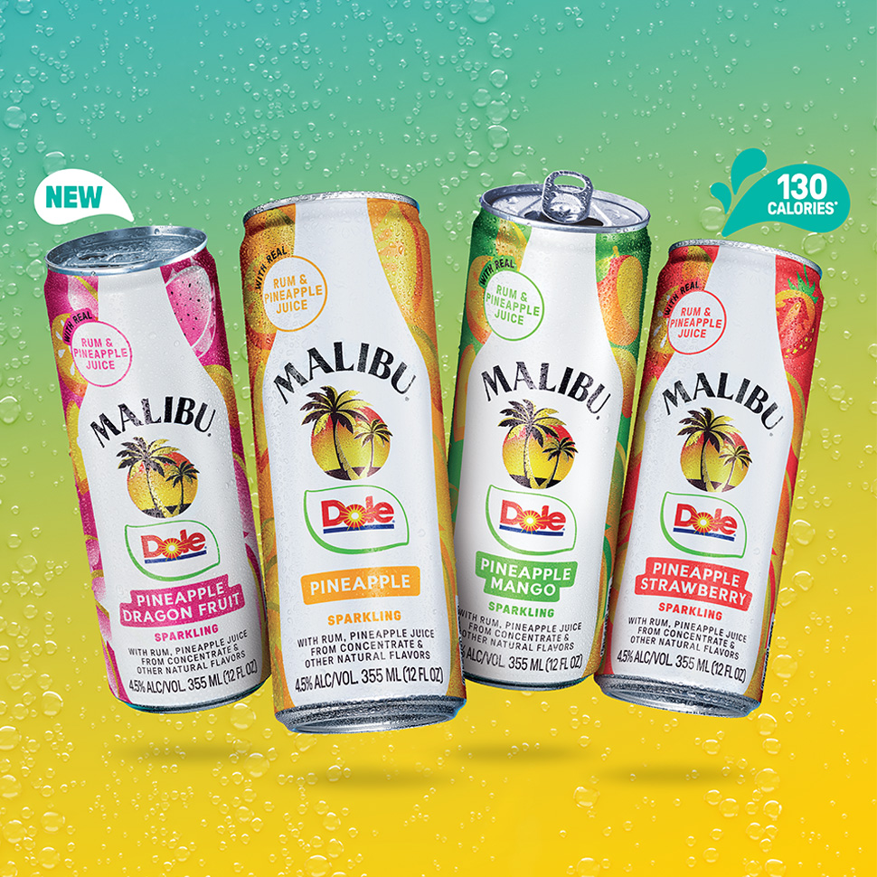 Malibu Teams Up With Dole To Launch RTD Pineapple Rum Cocktail
