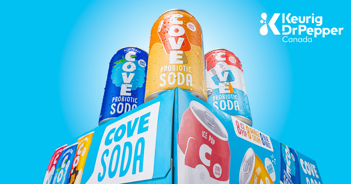 Ontario-based Cove Soda has signed an exclusive agreement with Keurig Dr Pepper Canada to lead national sales, distribution and marketing.