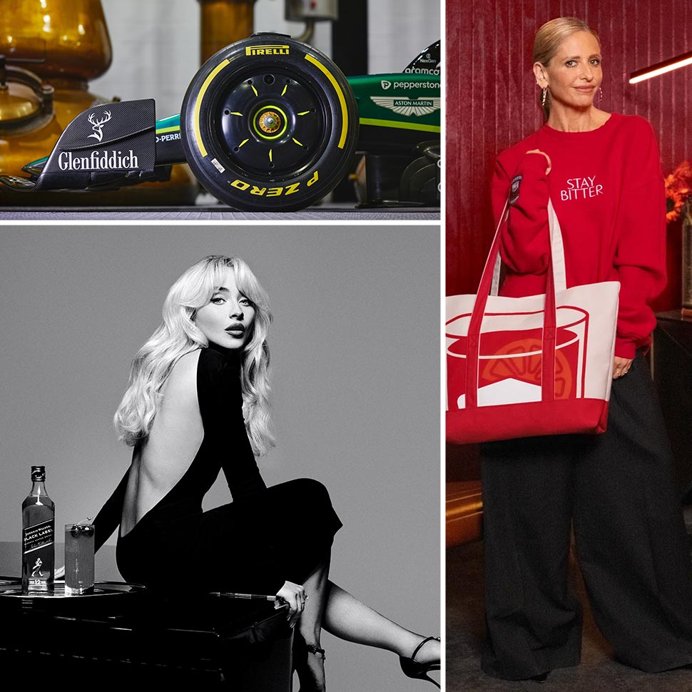 Spirits Marketing: Campari Taps Sarah Michelle Gellar; Glenfiddich Brings F1 to Grand Central