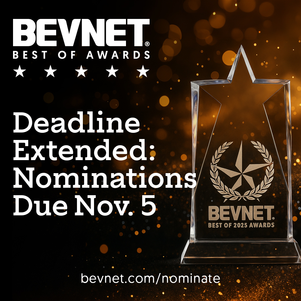 BevNET Best of 2025 Awards: Nomination Deadline Extended to November 5
