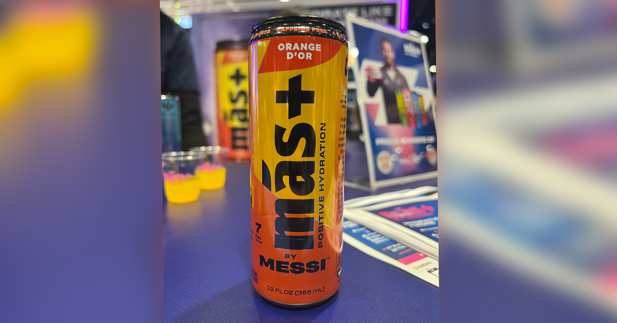 According to Mark Anthony Brands, Más+ by Messi will move exclusively to 12 oz. slim cans in 2026.