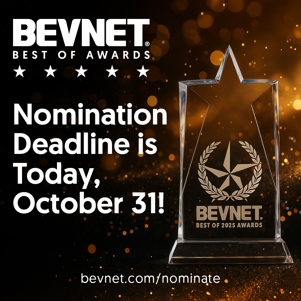 BevNET Best of 2025 Awards: Nominations Due Today, Oct. 31