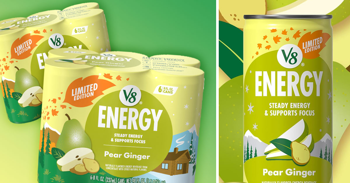 V8 Energy Pear Ginger