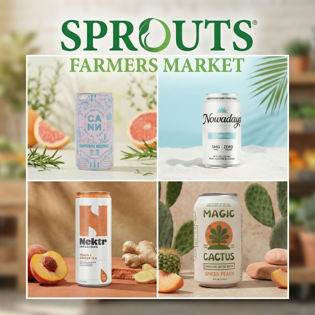 Sprouts ‘Mainstreams’ THC Drinks With 120-Store Launch