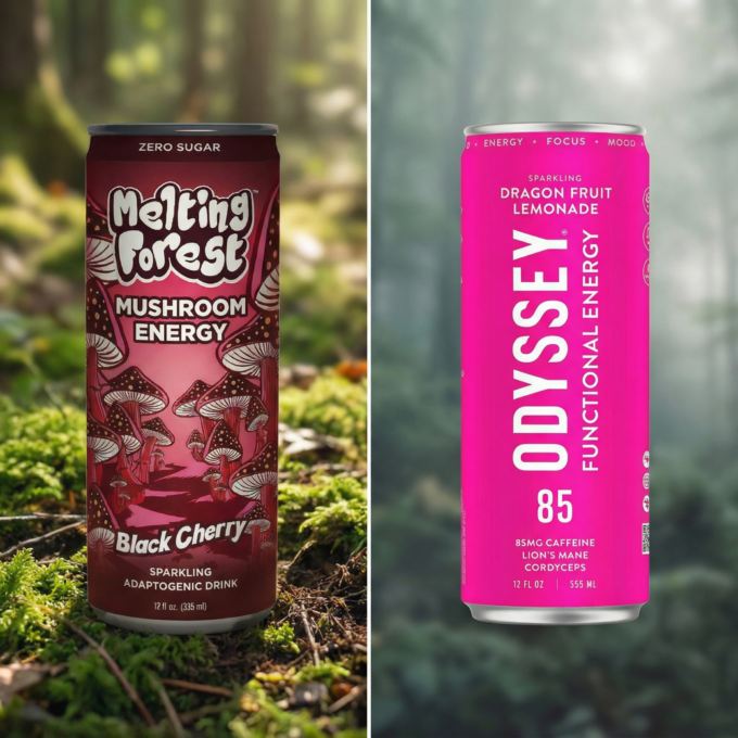 Mushroom Energy Brands Take Diverging Paths to Mainstream