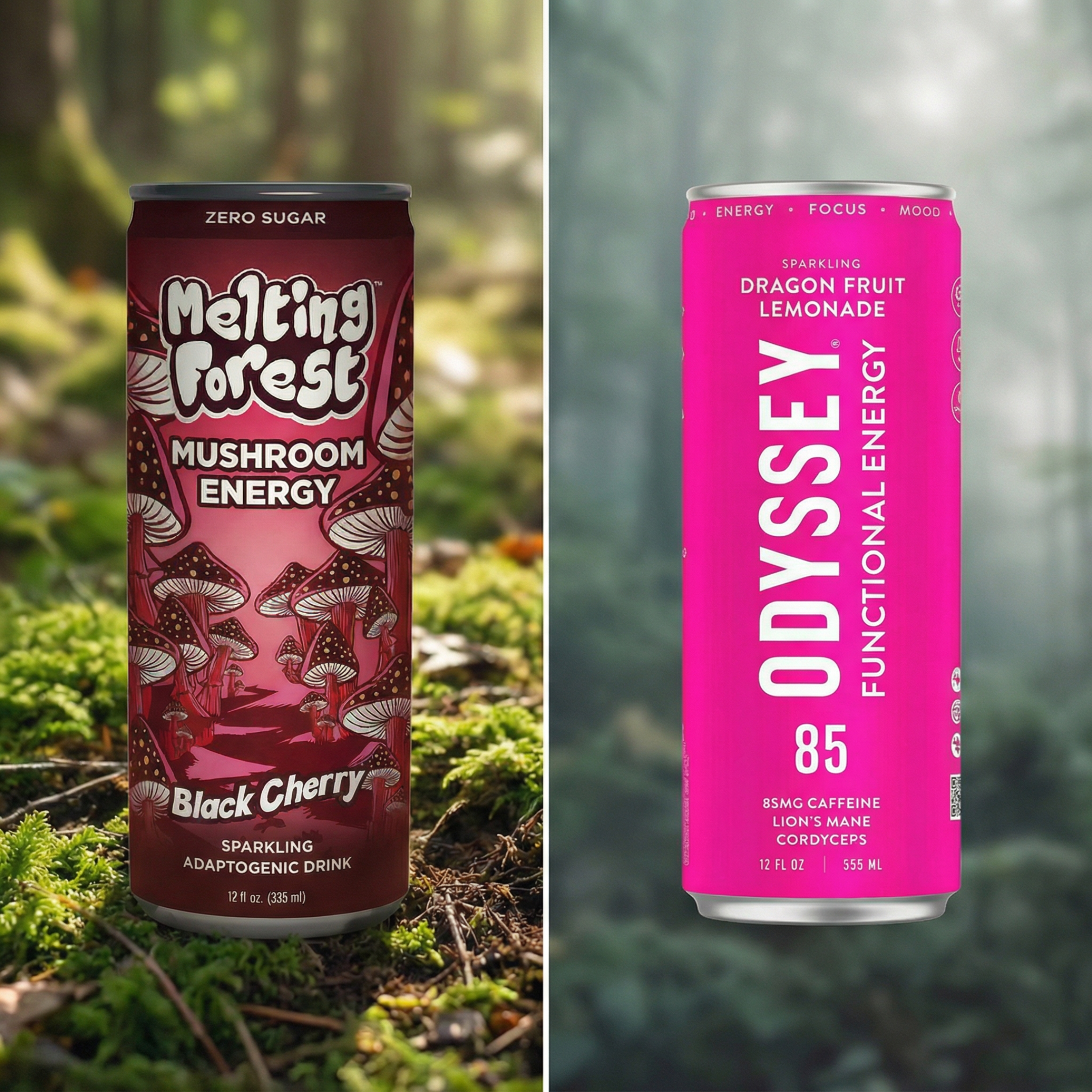 Mushroom Energy Brands Take Diverging Paths to Mainstream