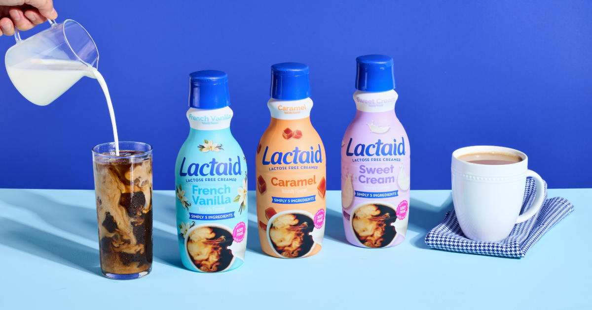 Lactaid Extends into Coffee Creamers Amid Dairy Resurgence