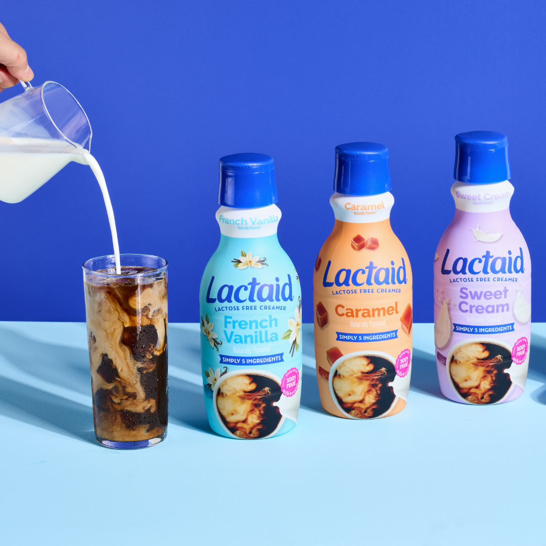 Lactaid Extends into Coffee Creamers Amid Dairy Resurgence