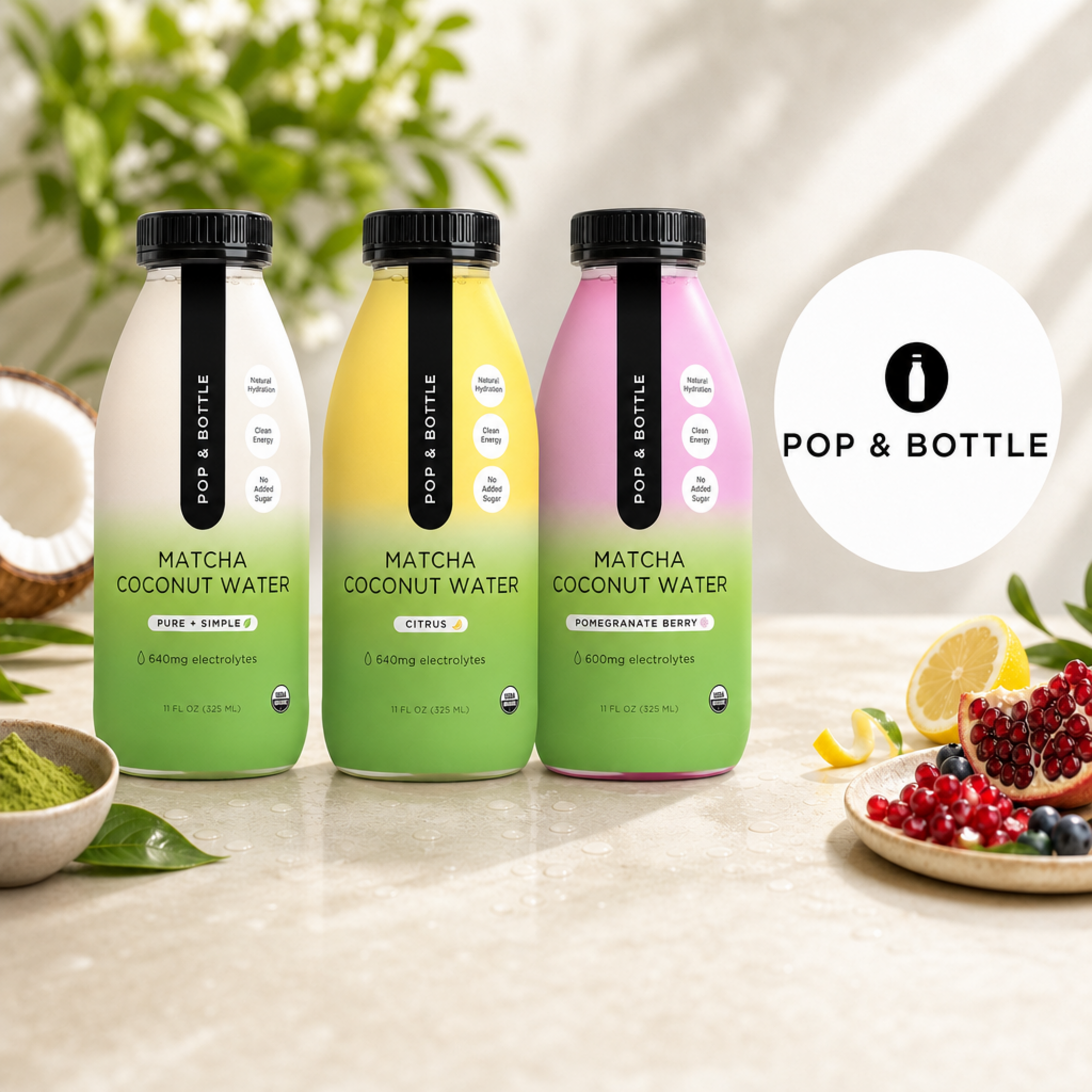 Pop & Bottle Grows Beyond Lattes with Matcha Hydration Launch