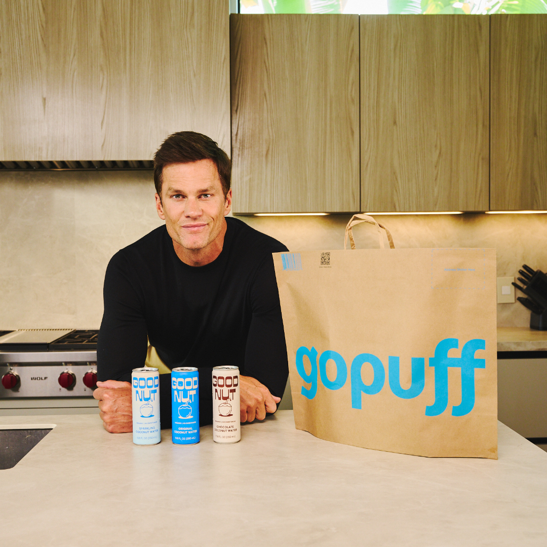 Tom Brady Teams With Gopuff to Launch Good Nut Premium Coconut Water