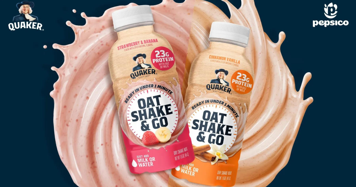 Pepsi-owned Quaker Oats is making another run at the beverage market with a new line of ready-to-mix oat shakes.